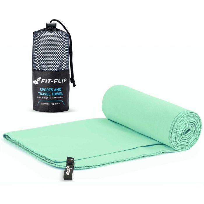 Mikrofaser Handtuch schnelltrocknend mit Tasche 40x80cm Türkis