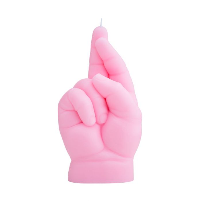 Baby Crossed Fingers Pink