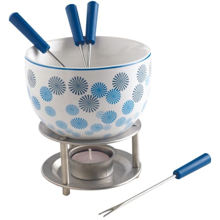 Schokoladenfondue blau