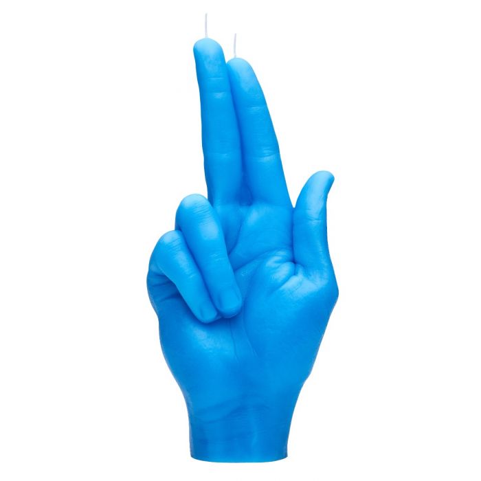 Gun fingers Blau
