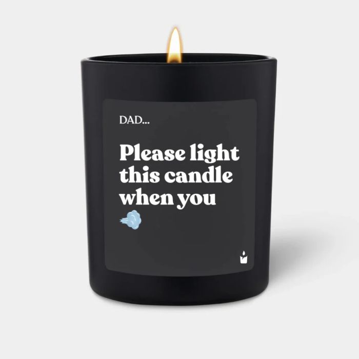 Duftkerze Woody Dad... please light this candle when you fart