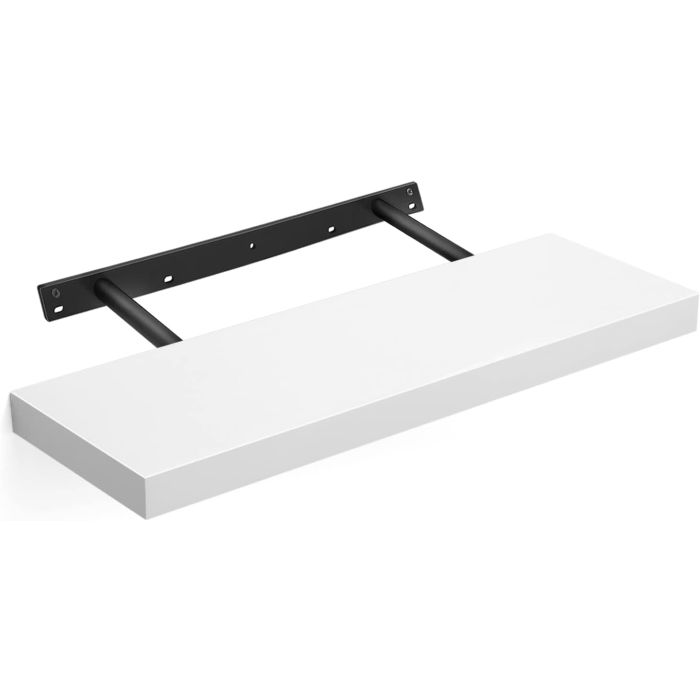 Wandregal MDF / Spanplatte Schweberegal Weiss 60cm