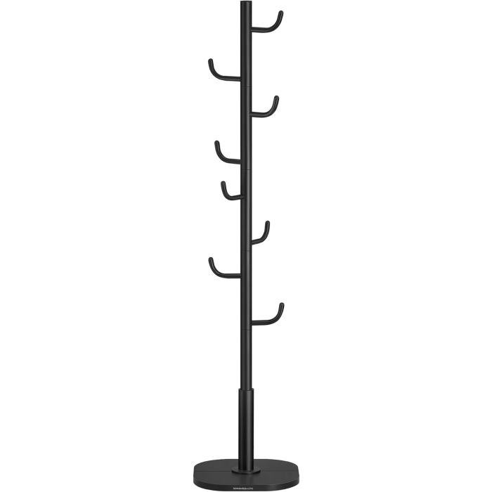 Garderobenständer Kaktus-Design mit 8 Haken Schwarz