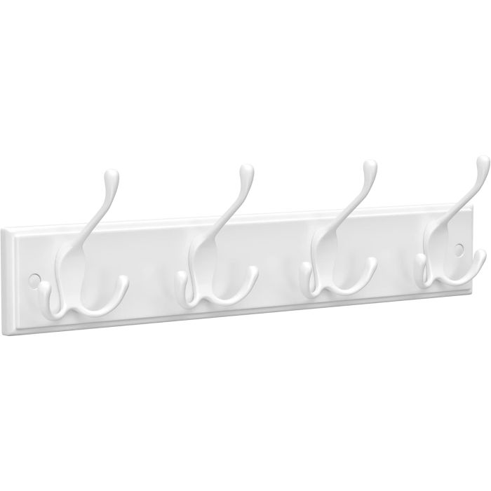 Wandgarderobe Hakenleiste Metall Flur Wolkenweiss