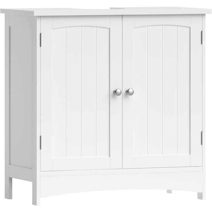 Waschbeckenunterschrank Badschrank mit Türen Weiss