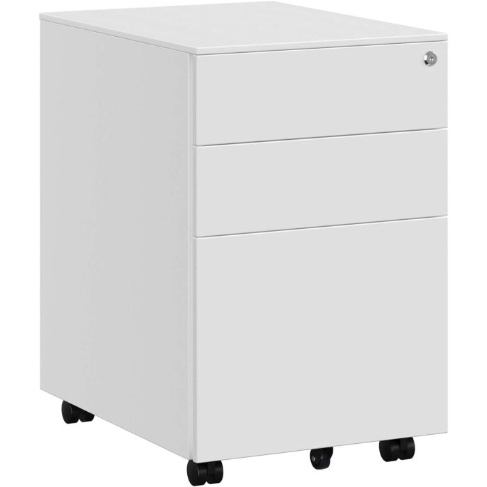 Rollcontainer Büroschrank mit Schubladen Weiss