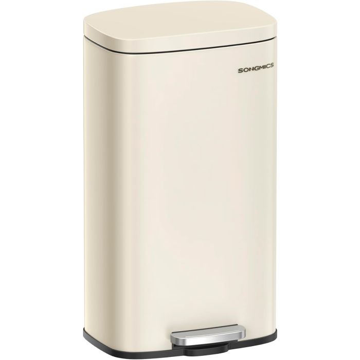 Treteimer 30L Softclose sandbeige Stahl