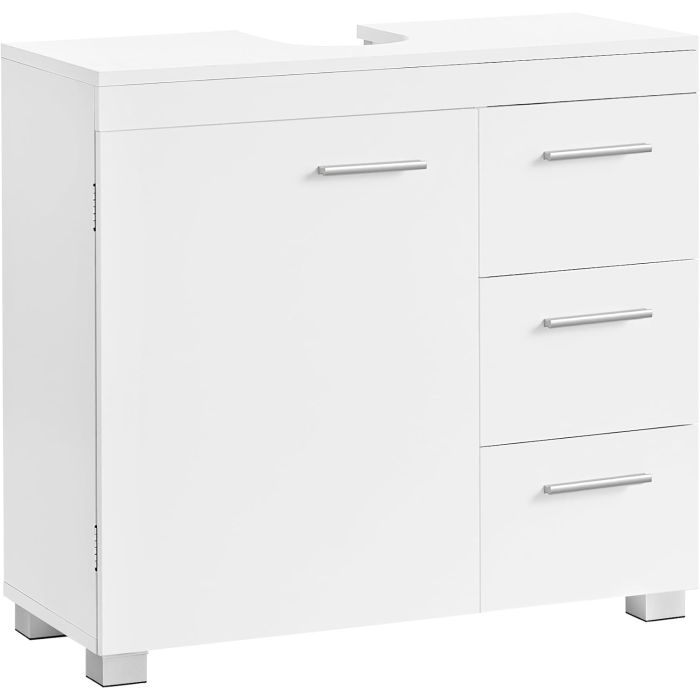 Waschbeckenunterschrank mit Schubladen wolkenweiss