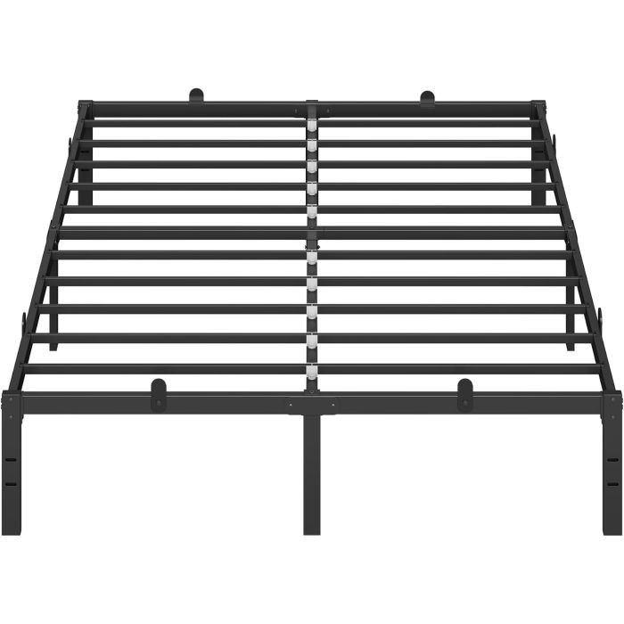Metallbettgestell 140x190 mit Stauraum Schwarz