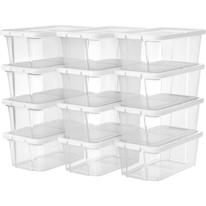 Aufbewahrungsbox Set mit Deckel Transparent