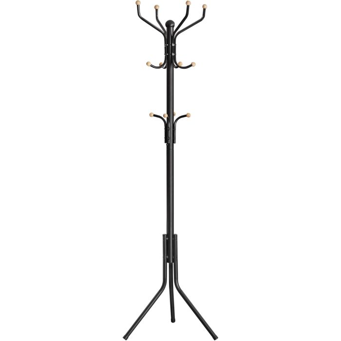 Garderobenständer Metall stabil 182 cm schwarz