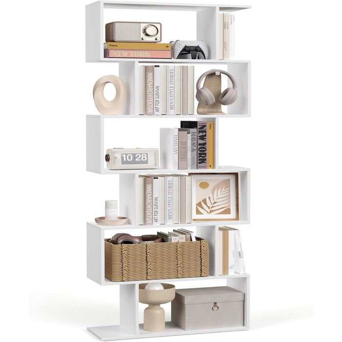 Bücherregal freistehend modern weiss