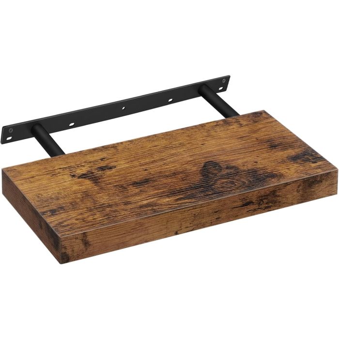 Wandregal schwebend rustikales Braun 20x40cm