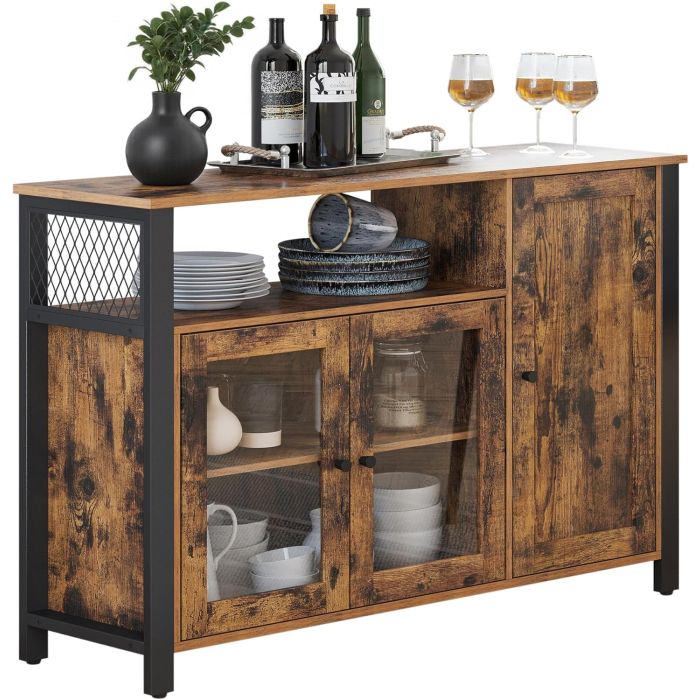 Sideboard Industrial 3-türig Rustikal Holz