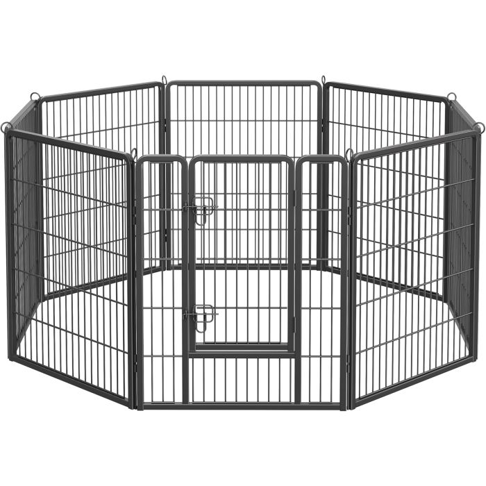 Freilaufgehege DIY transportabel schwarz Metall