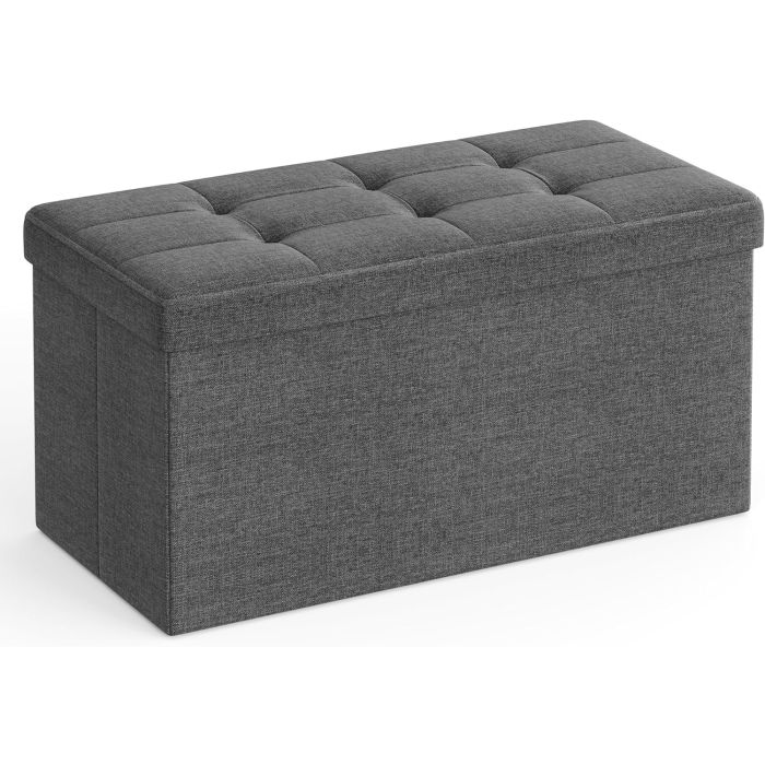 Sitzhocker mit Stauraum schiefergrau