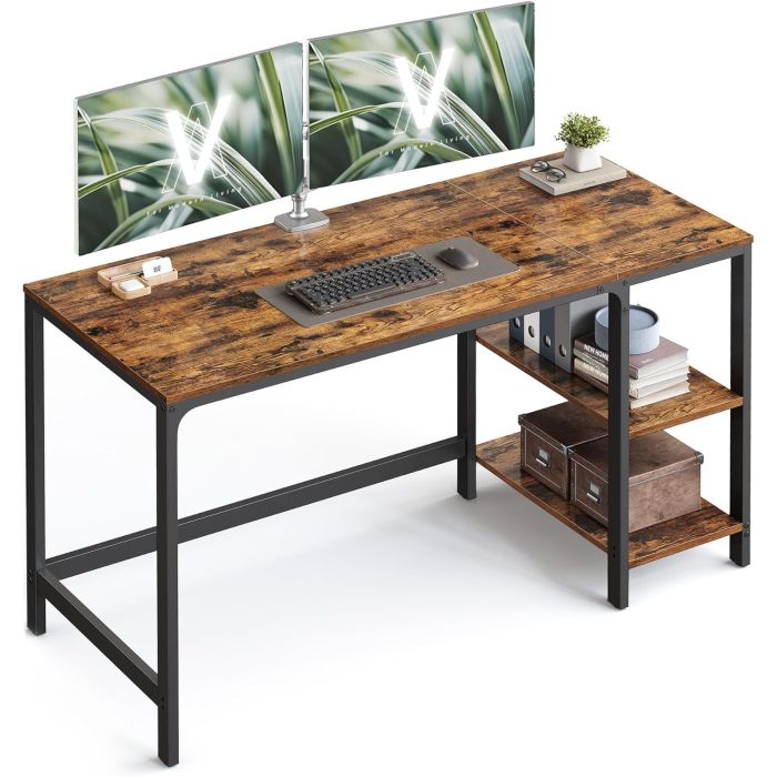Computertisch 140x60 vintagebraun modern Holz