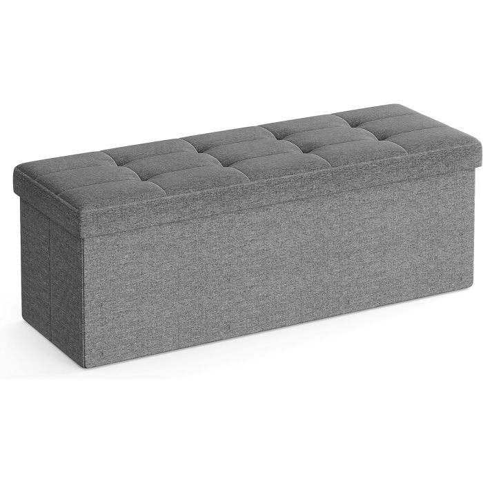 Sitzbank Stauraum Klappbar 300kg Belastbar Schiefergrau