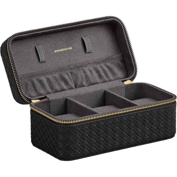 Uhren Aufbewahrung Box für 3 Uhren Grau