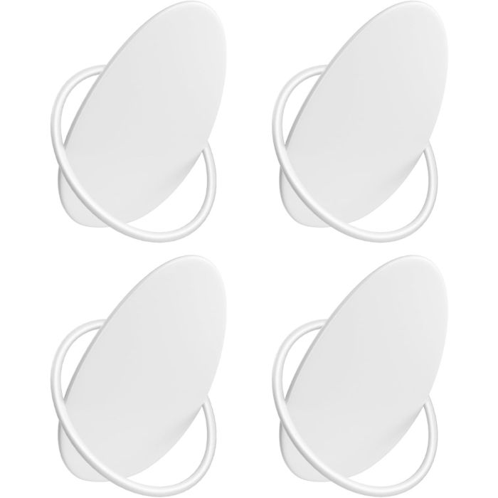Garderobenhaken Kleiderhaken 4er Set Weiss