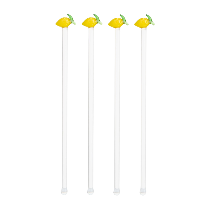 Cocktail Rührstäbchen Lemon 4er-Set