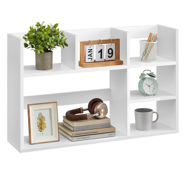 Schreibtischregal Weiss Spanplatte 80cm Organizer