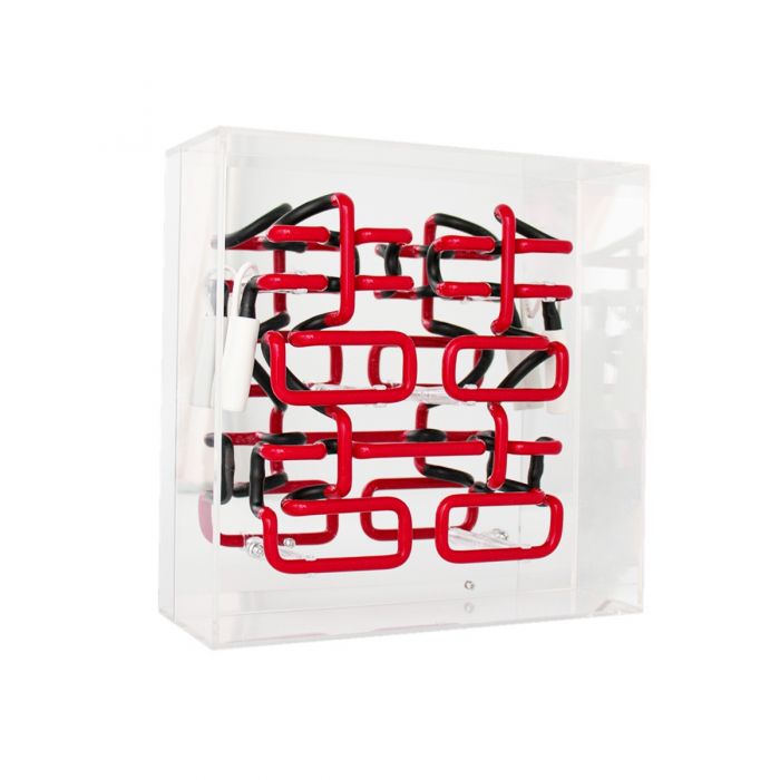 Quadratische Acryl-Box Neon - Double Happiness