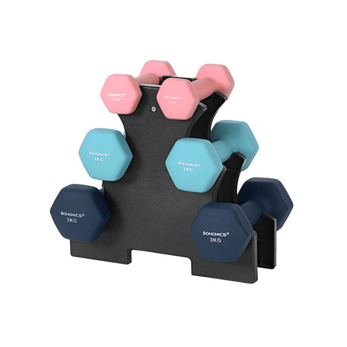 Hanteln-Set Home-Fitness bunt Vinyl