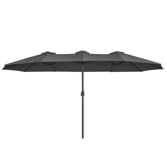 Doppel-Sonnenschirm UPF50+ Grau Polyester