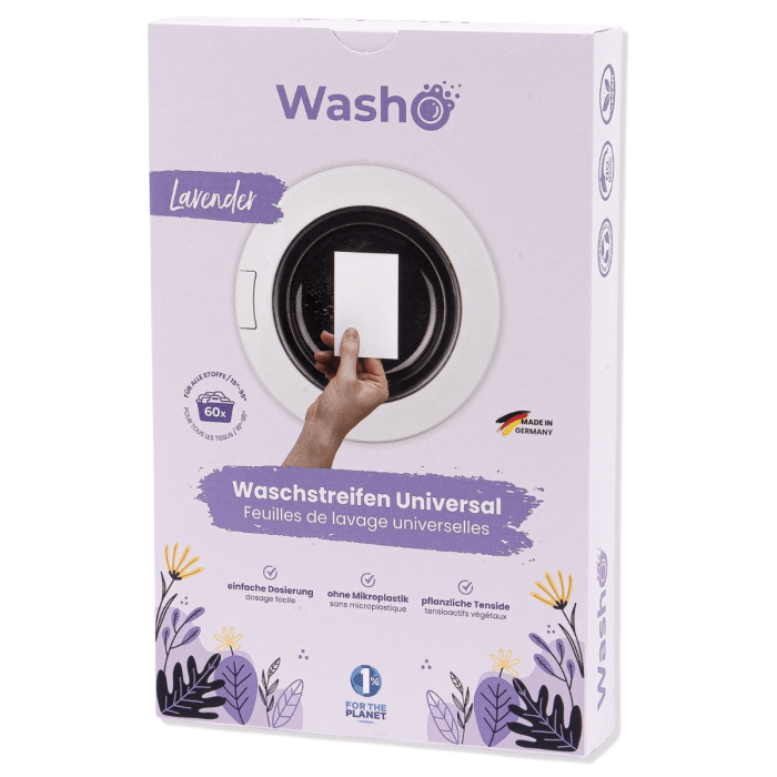Waschstreifen 60 Stk. Lavender - Made in Germany
