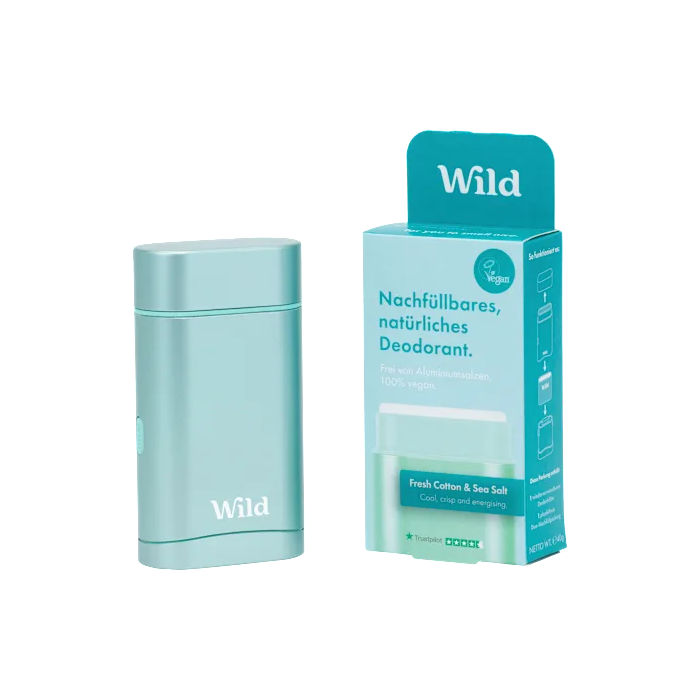 Deodorant Starter-Set inkl. Case und Refill Fresh Cotton & Sea Salt