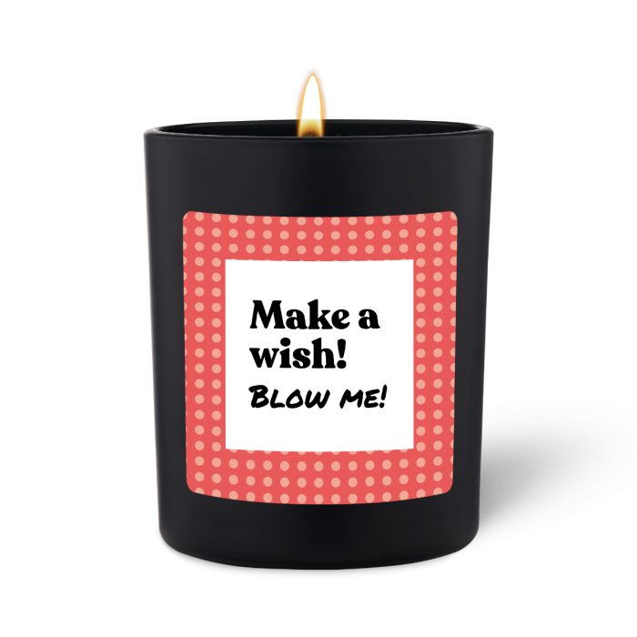 Duftkerze Schwarz Woody Make a wish