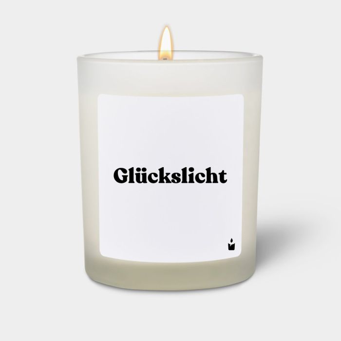 Duftkerze Weiss Woody Glückslicht
