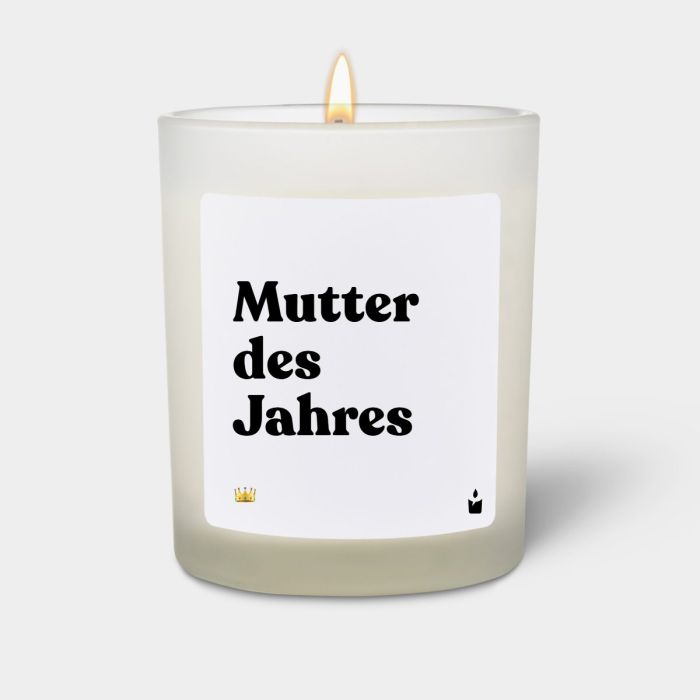 Duftkerze Weiss Woody Mutter des Jahres