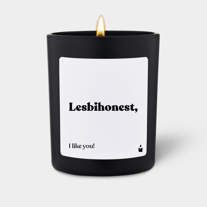 Duftkerze Schwarz Woody Lesbihonest, I like you!