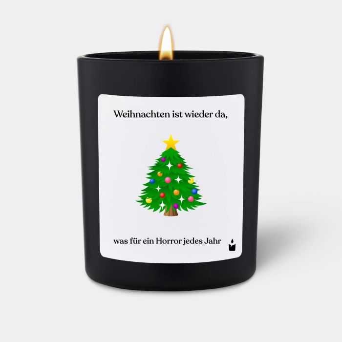 Duftkerze Flowery Weihnachten ist wieder da, was für ein Horror jedes Jahr