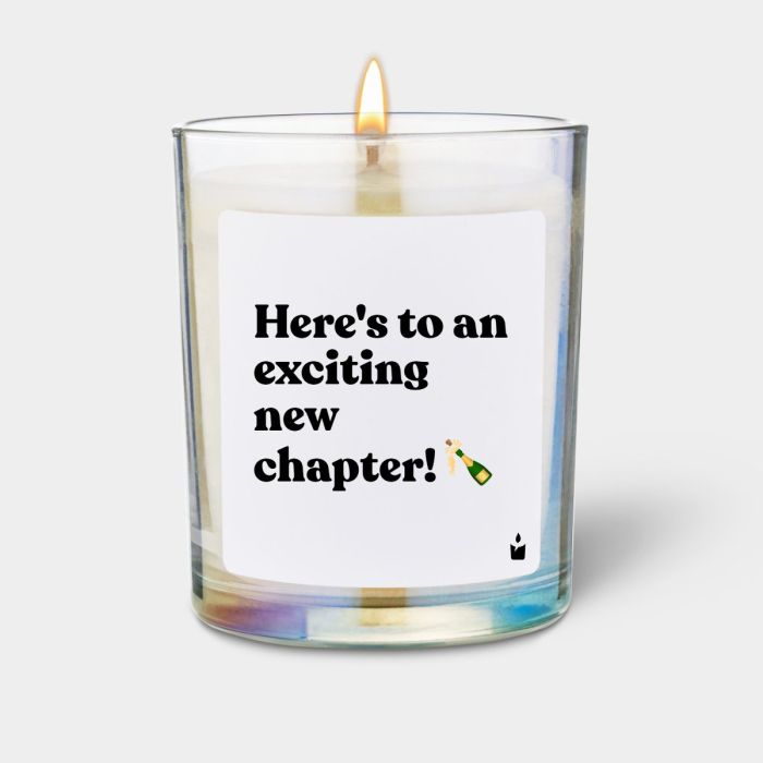 Duftkerze Rainbow Flowery Here's to an exciting new chapter!