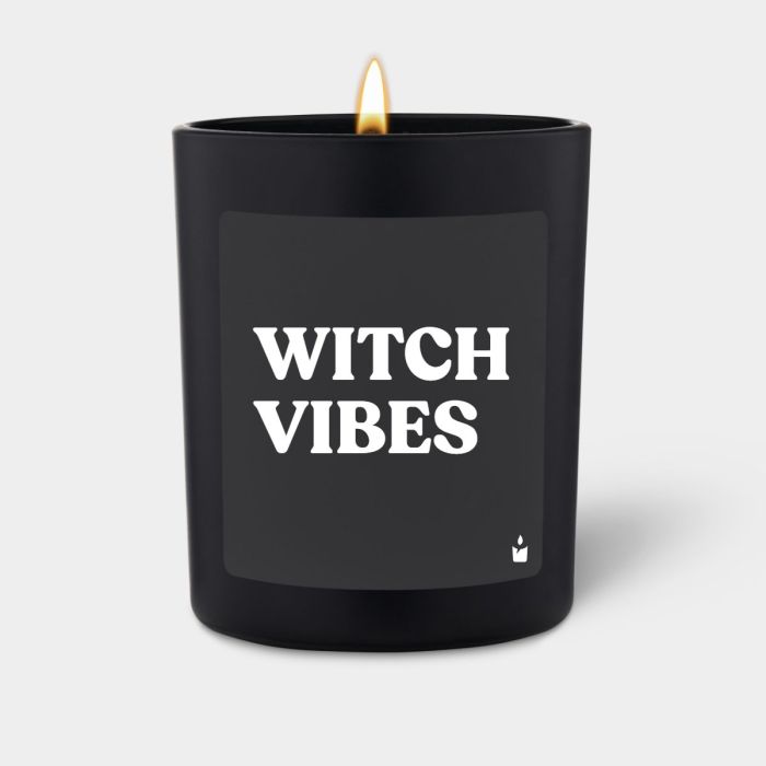 Duftkerze Schwarz Flowery WITCH VIBES