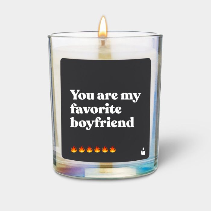 Duftkerze Rainbow Woody You are my favorite boyfriend