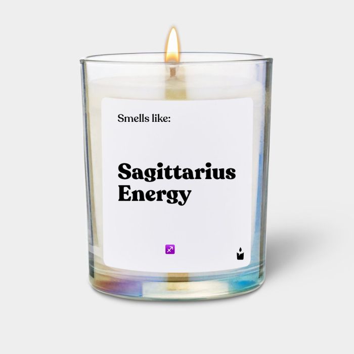 Duftkerze Rainbow Flowery Smells like: Sagittarius Energy