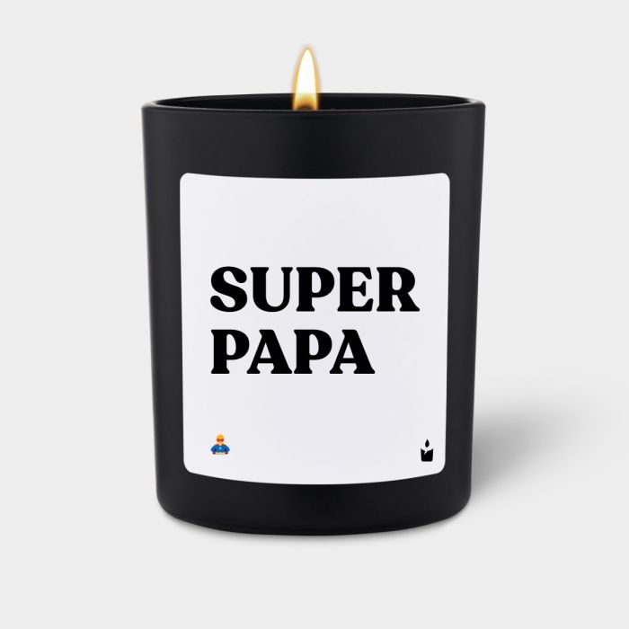 Duftkerze Schwarz Woody Super Papa
