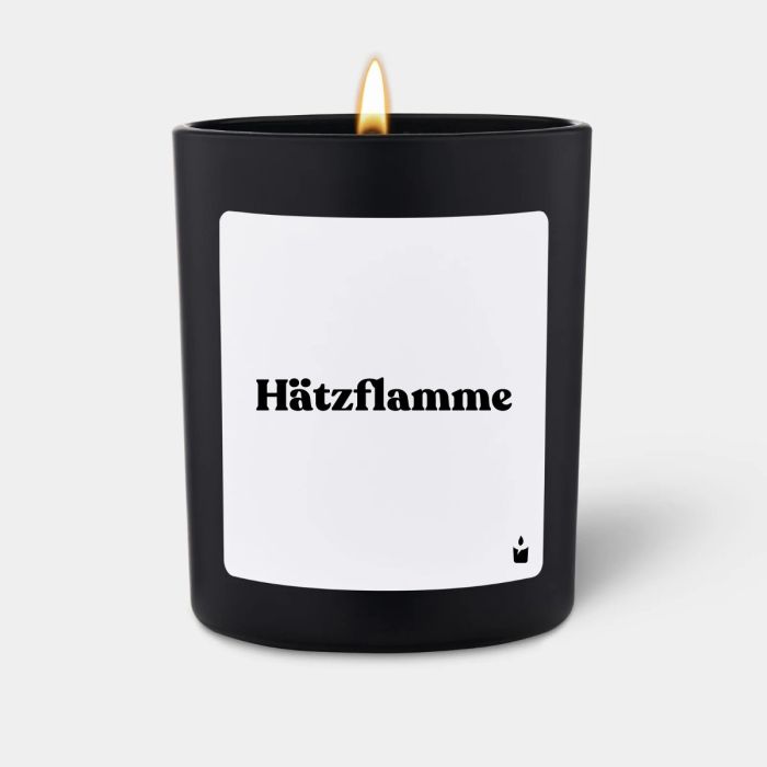 Duftkerze Schwarz Woody Hätzflamme