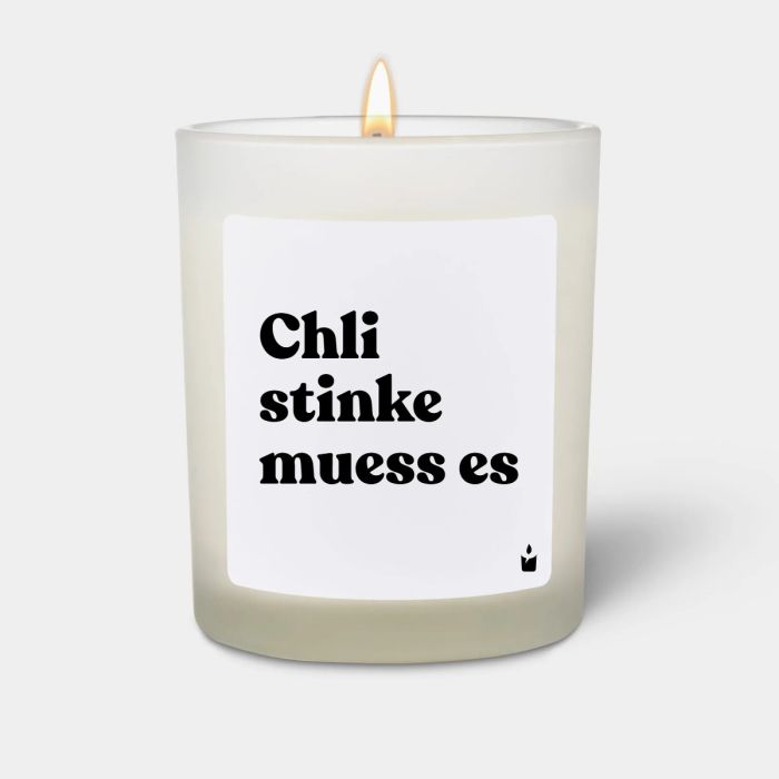 Duftkerze Weiss Flowery Chli stinke muess es