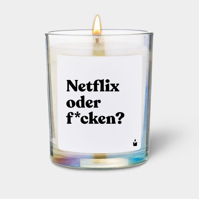 Duftkerze Rainbow Flowery Netflix oder f*cken?