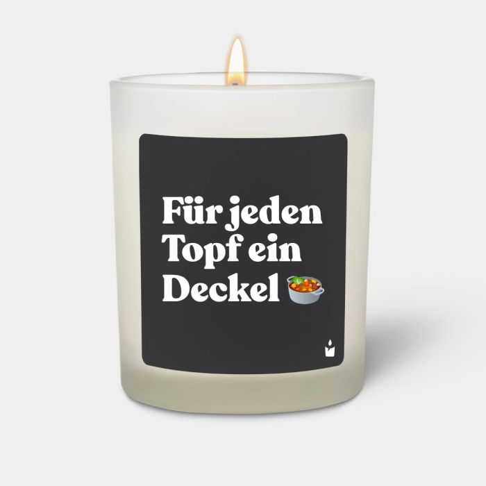 Duftkerze Flowery Für jeden Topf ein Deckel