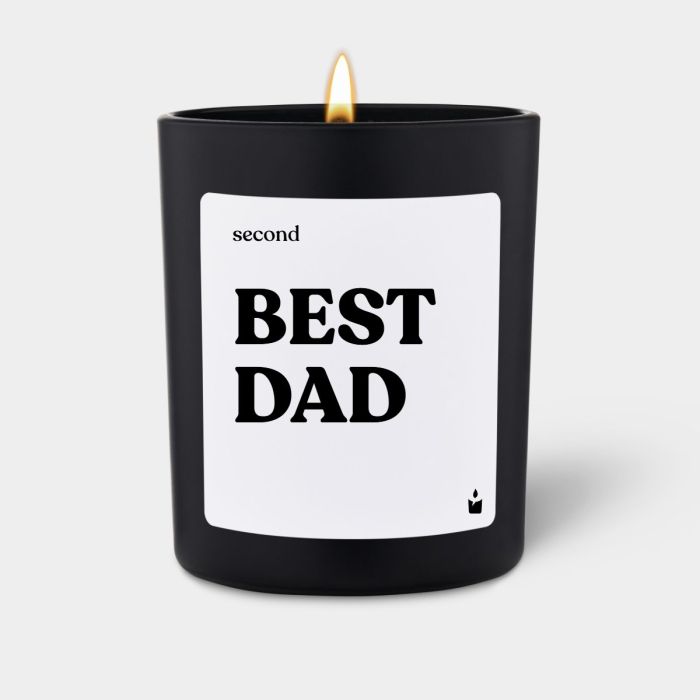 Duftkerze Schwarz Woody second Best Dad