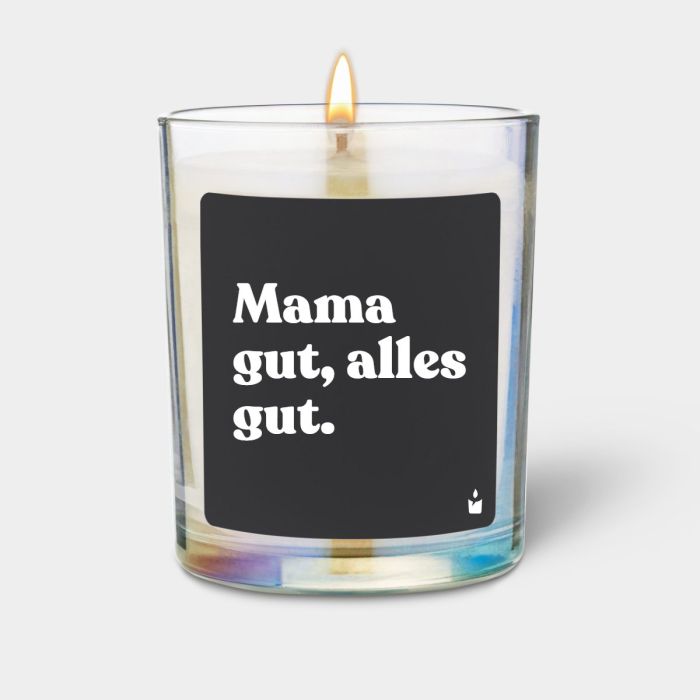 Duftkerze Rainbow Woody Mama gut, alles gut.