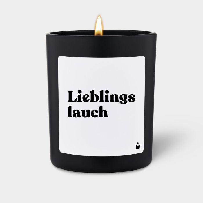 Duftkerze Schwarz Flowery Lieblingslauch