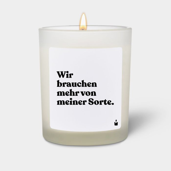 Duftkerze Weiss Woody Wir brauchen mehr von meiner Sorte.