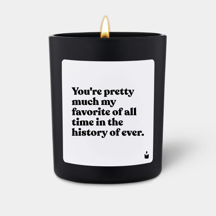 Duftkerze Schwarz Woody You're pretty much my favorite of all time in the history of ever.